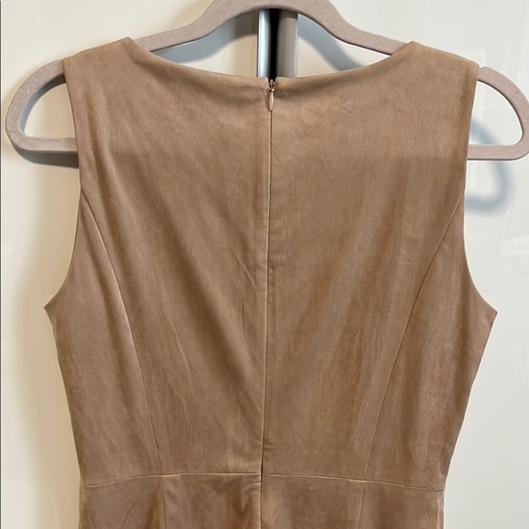 JASMINE & JULIANA NWOT Faux Suede Soft Pink Sleeveless Midi Dress, Size 8 - Picture 6 of 12